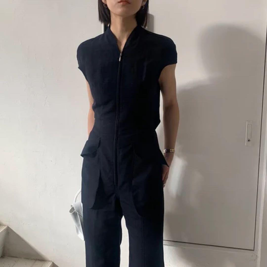 【美品】Mame Kurogouchi レーヨンヘンプジャンプスーツ