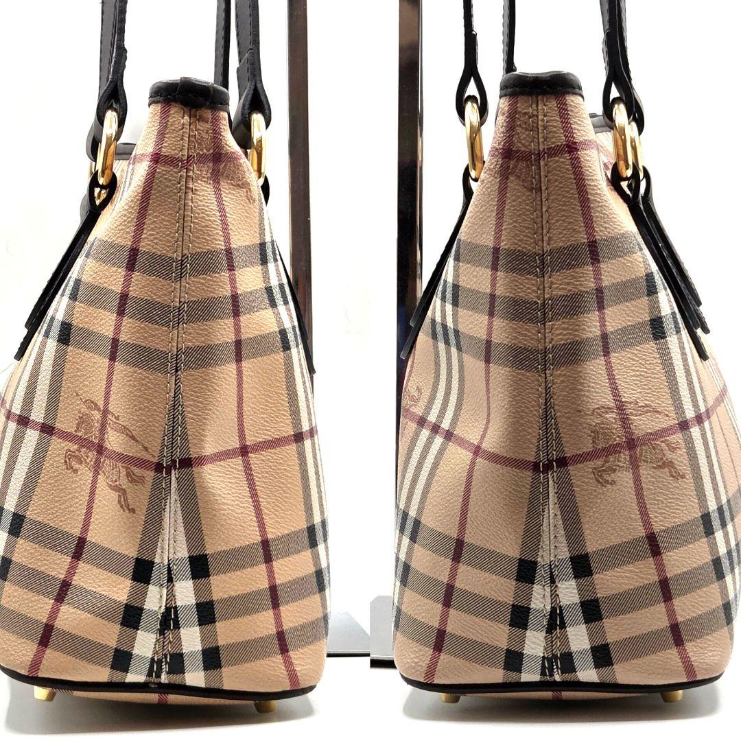 BURBERRY 近年モデル トートバッグ ノバチェック シャドーホース PVC
