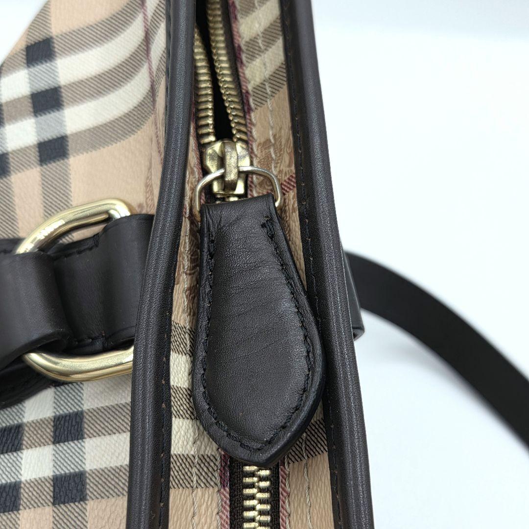 BURBERRY 近年モデル トートバッグ ノバチェック シャドーホース PVC