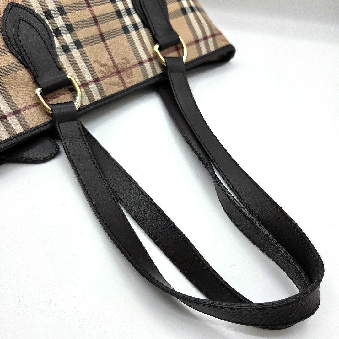 BURBERRY 近年モデル トートバッグ ノバチェック シャドーホース PVC