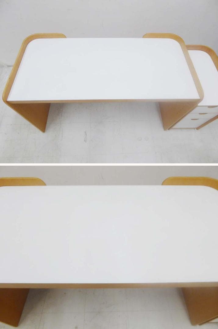 ■ACTUS ■アクタスキッズ ANFUN デスク 机 学習机 袖机付 ビーチ材