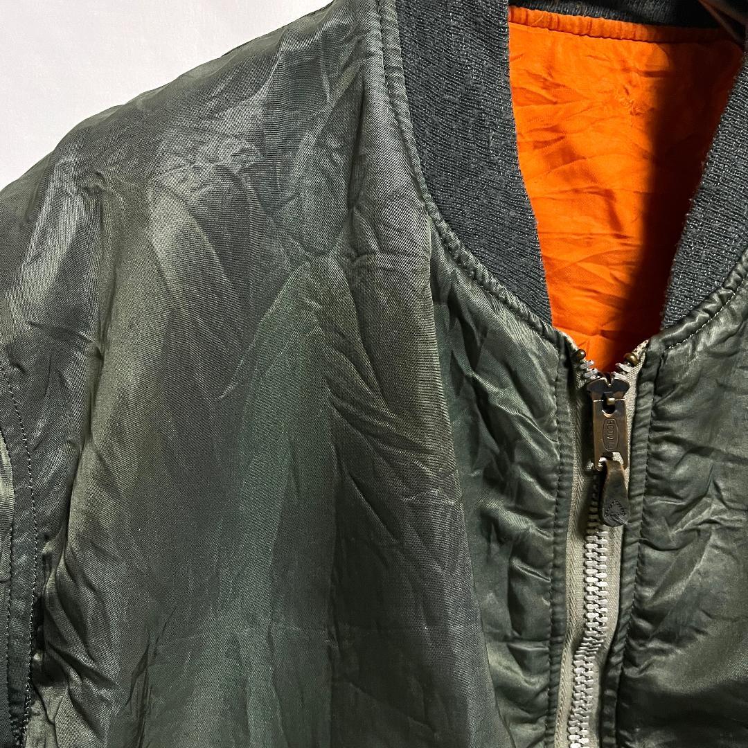 70's 米軍実物 USAF 空軍 MA-1フライト ジャケット L