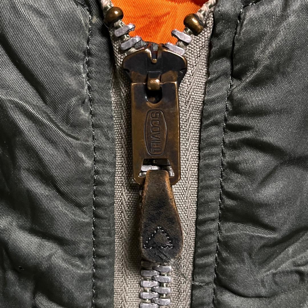 70's 米軍実物 USAF 空軍 MA-1フライト ジャケット L