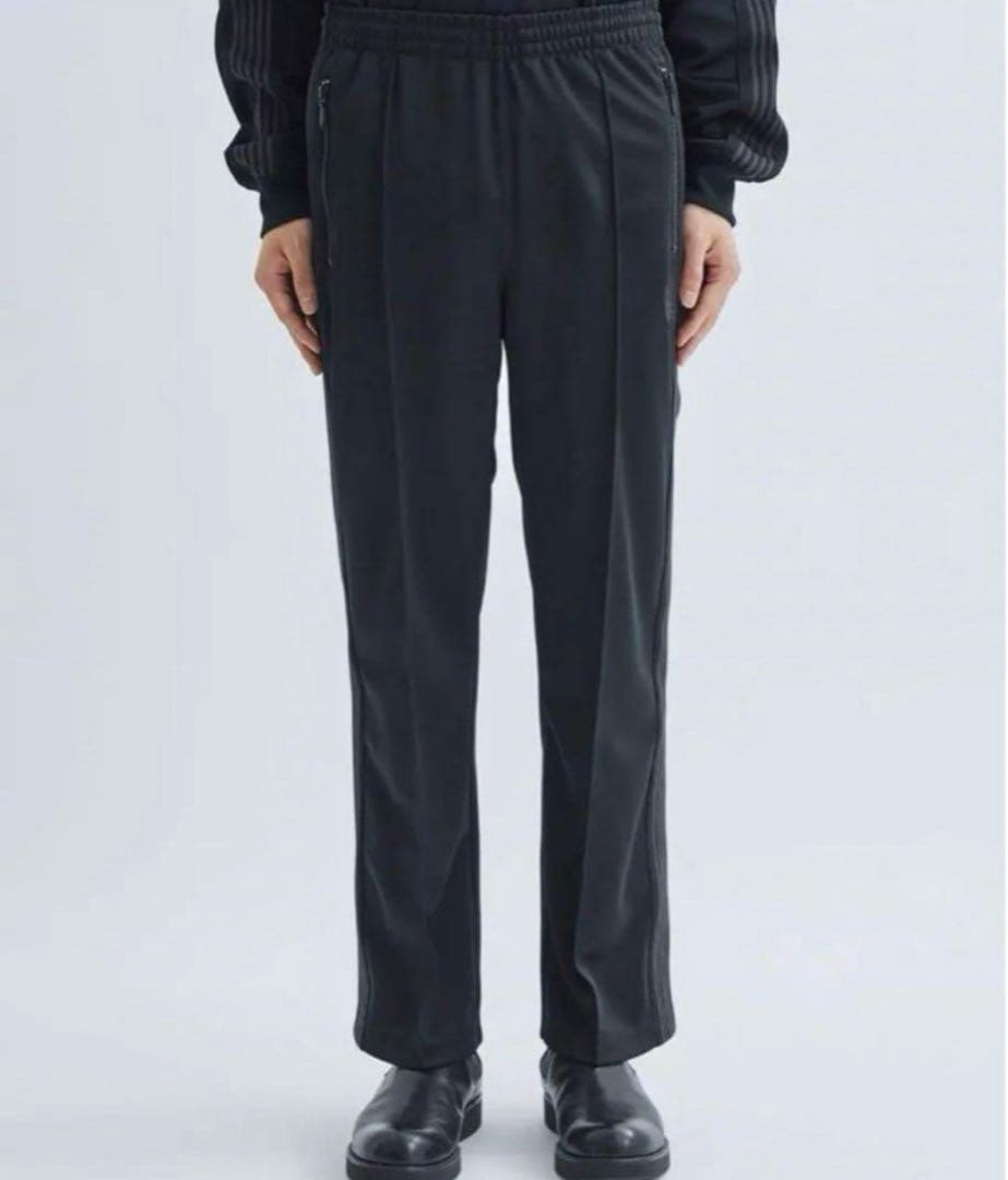needles studious別注 トラックパンツ ストレート ブラック XS