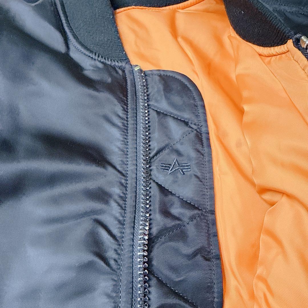 ✨美品✨ アルファ MA-1 フライトジャケット 黒 L y2k 短丈