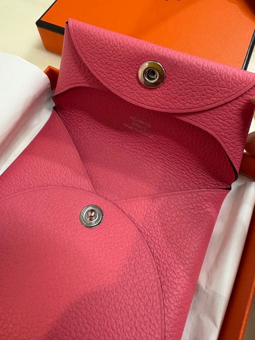 HERMES 未使用　バスティア　シェーブル　U刻印　ケース