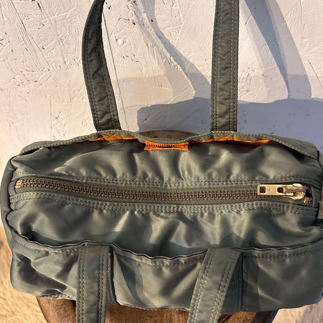 美品✨ PORTER ポーター タンカー　ミニボストンバッグ　セージグリーン