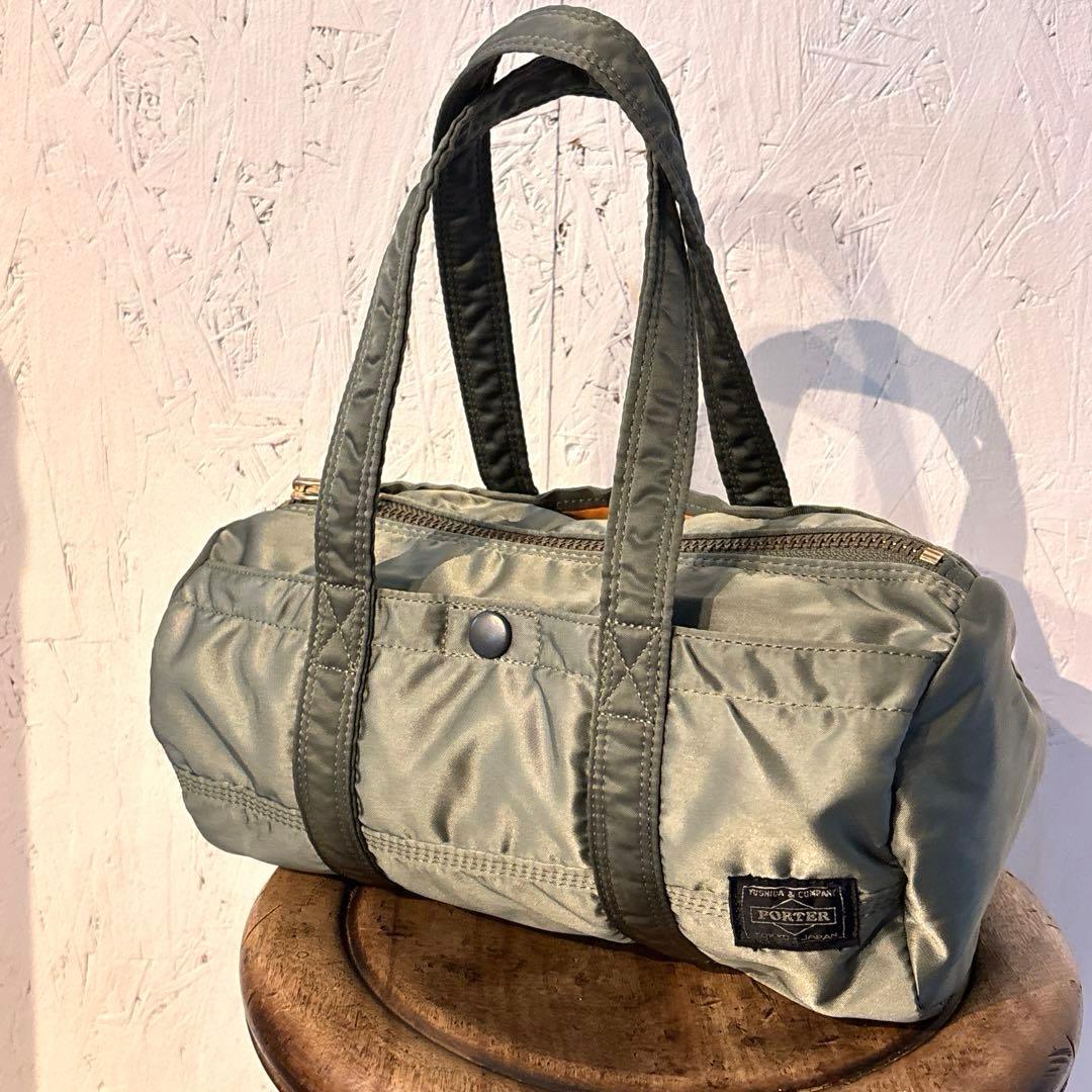 美品✨ PORTER ポーター タンカー　ミニボストンバッグ　セージグリーン