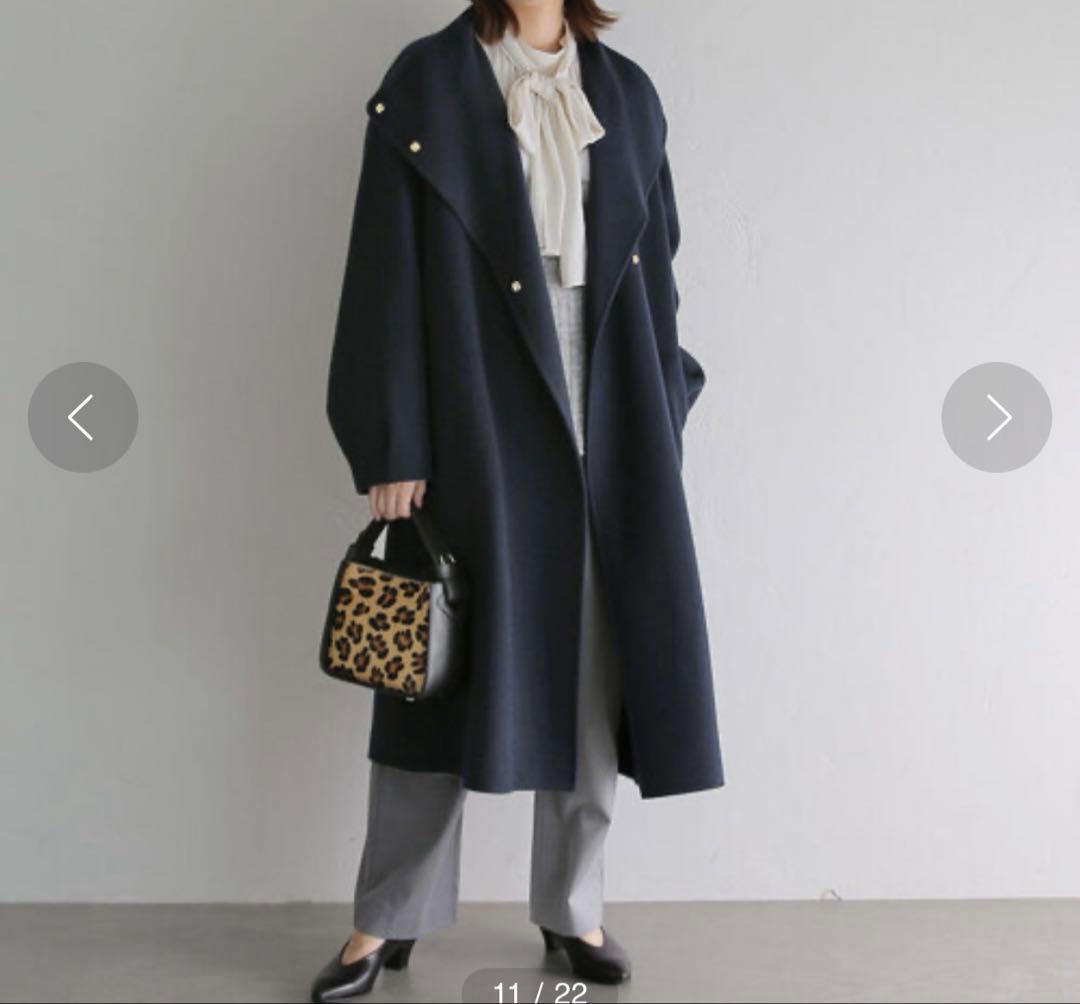 ラトータリテ　リバーハイネックロングコート