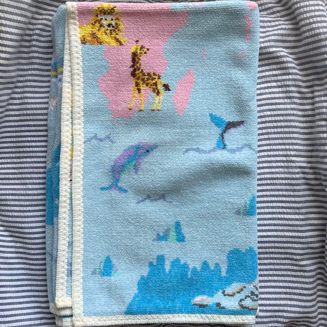 フェイラー 新品　プティバス おくるみ ワールドアニマルマップ　VERY