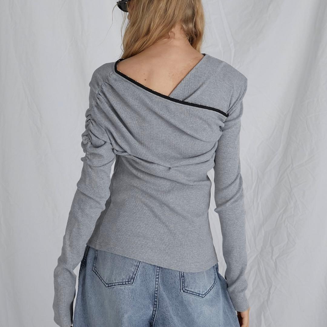One Shoulder Hook Eye Top プランクプロジェクト