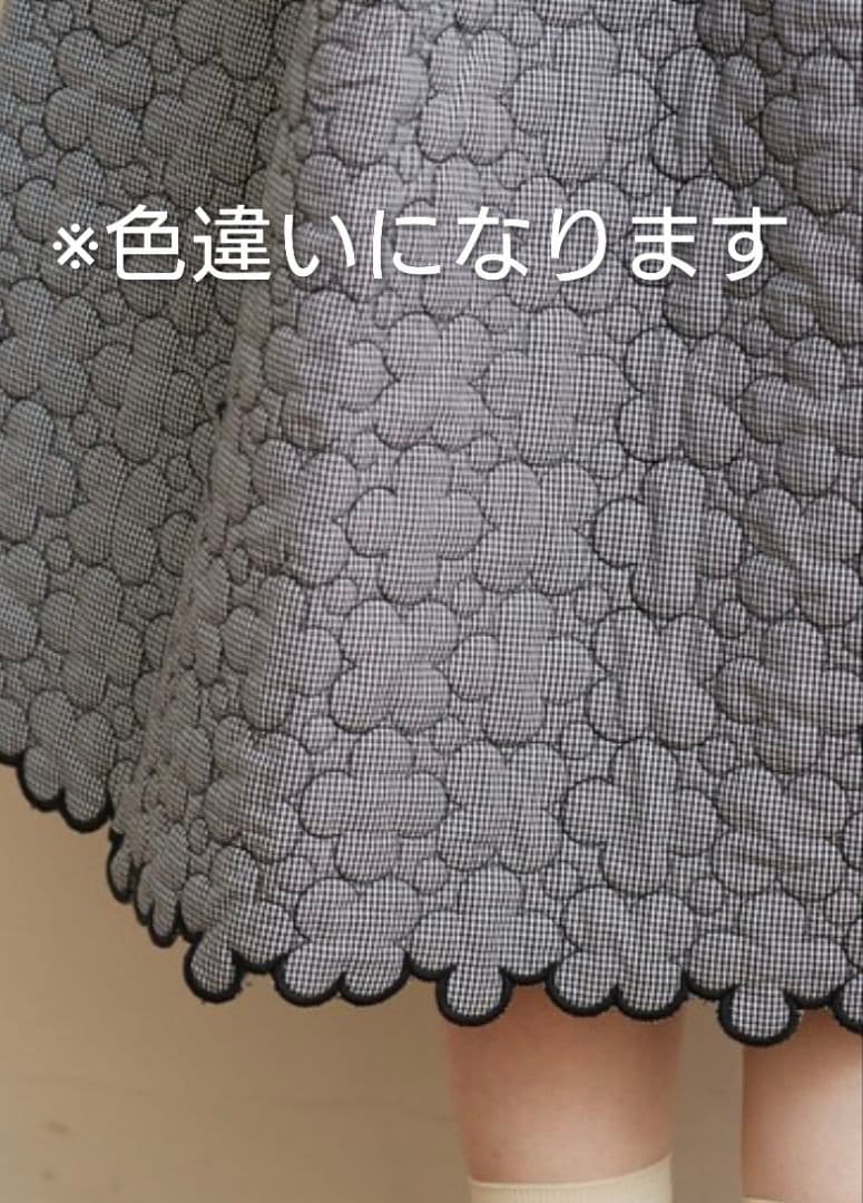 bulle de savon　ビュルデサボン　はなとまる　キルティングワンピース