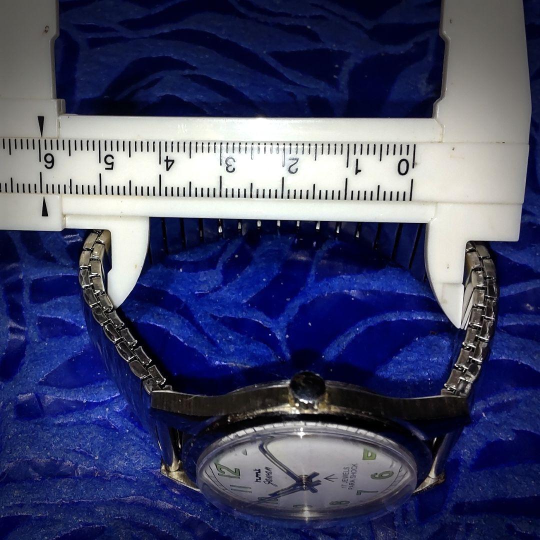 hmt英国軍用機械式手巻き腕時計希少ブロードアローモデル＆ヴィンテージ蛇腹バンド