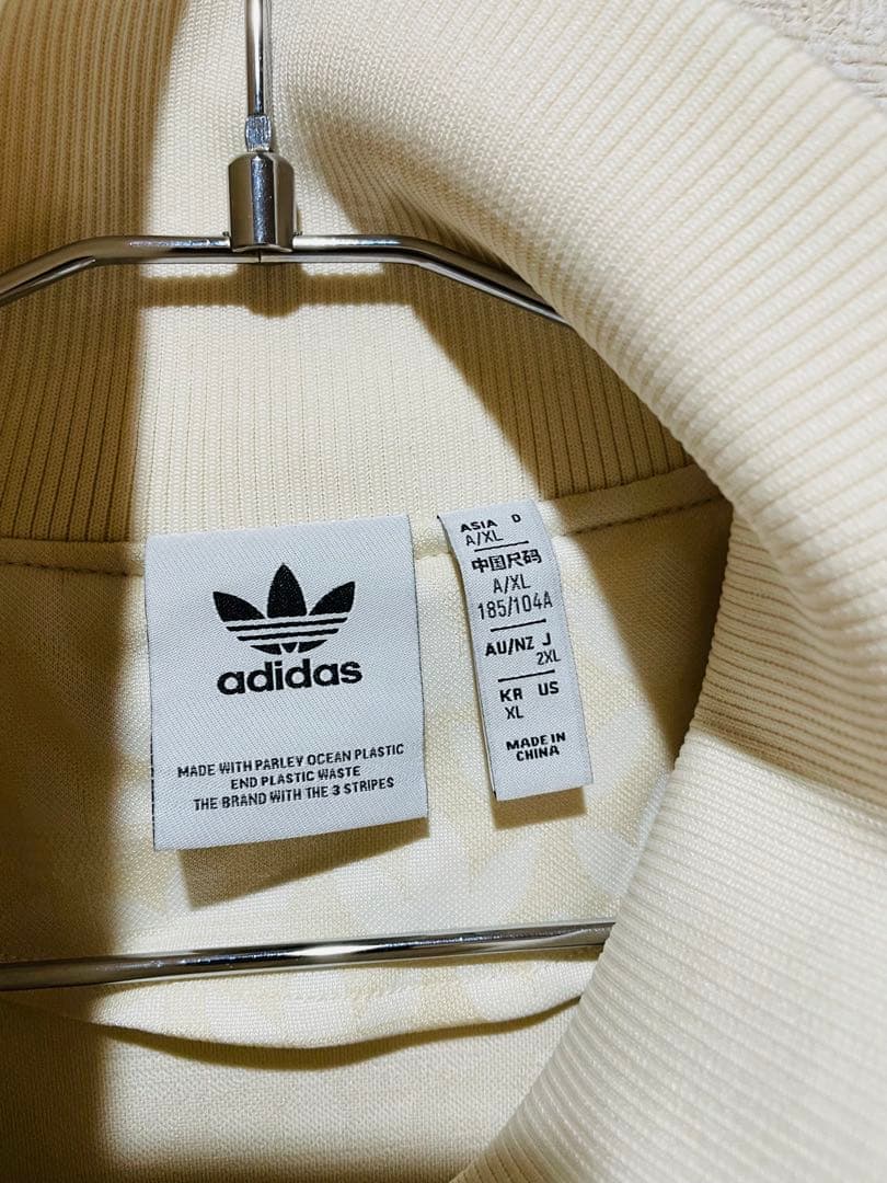 ほぼ未使用70sデザイン adidas アディダスモノグラムジャージ　XLサイズ