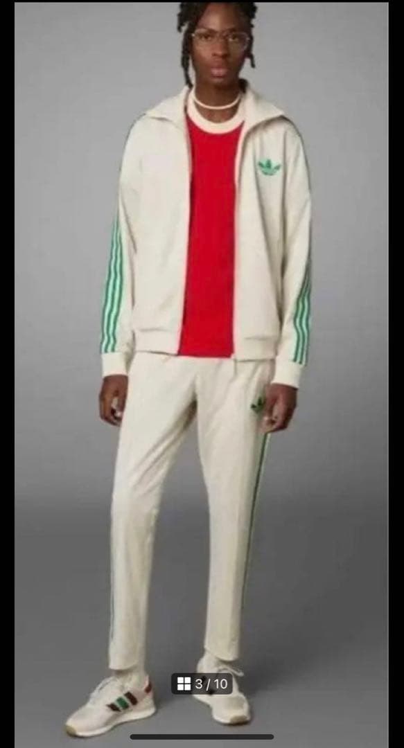 ほぼ未使用70sデザイン adidas アディダスモノグラムジャージ　XLサイズ