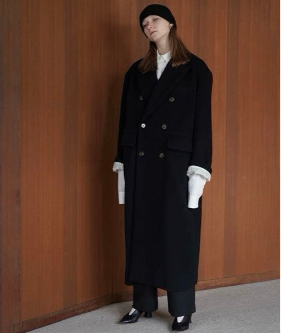 clane クラネ PEAKED LAPEL OVER LONG COAT