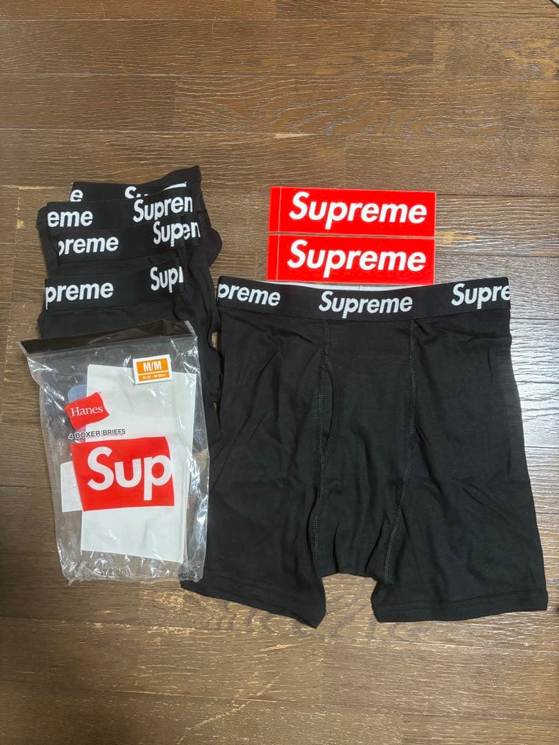 Supreme ブラック ボクサーパンツ Mサイズ