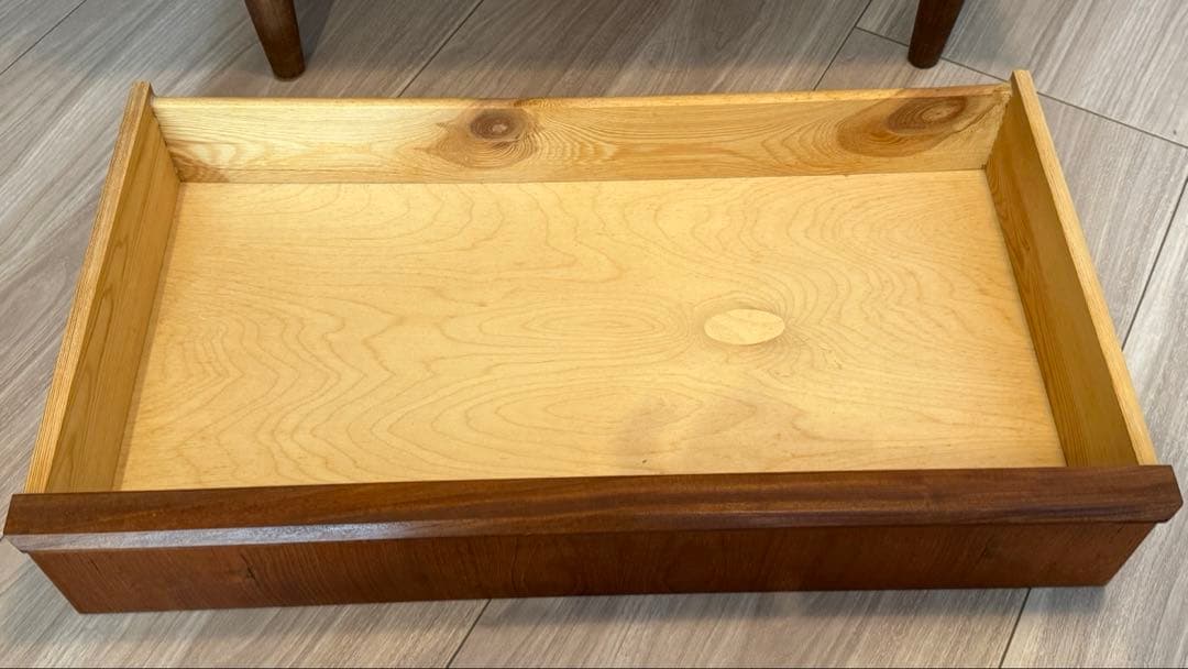 ミッドセンチュリー木製タンス 5引き出し 鍵付き