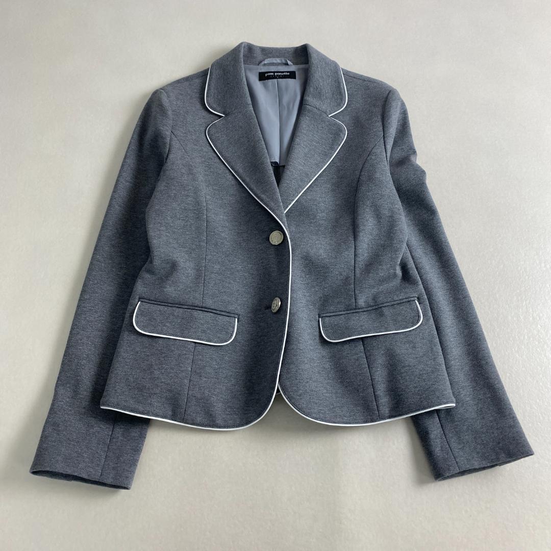 美品　ポンポネットジュニア　スーツ（キッズ）　受験　面接　卒業式　160cm　L