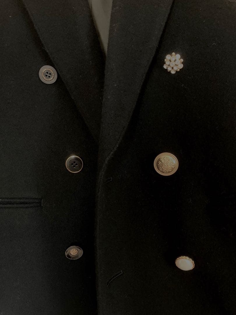 【Ameri】UND EMBELLISH PAPA JACKET S ブラック