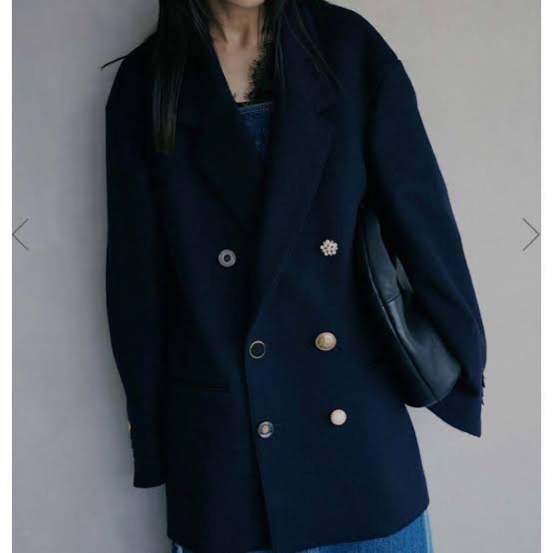 【Ameri】UND EMBELLISH PAPA JACKET S ブラック