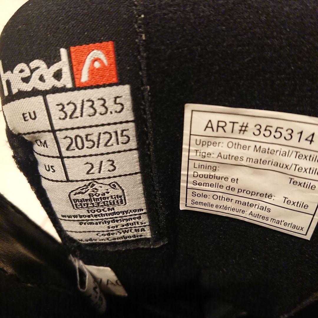 スノーボード ジュニア 3点セット HEAD 108cm BOA ダイヤル式