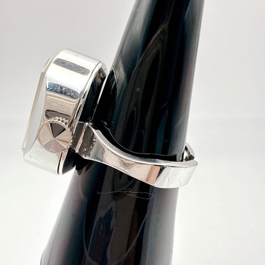 稼働品✨ SEIKO セイコー リングウォッチ グリーン レトロ ヴィンテージ