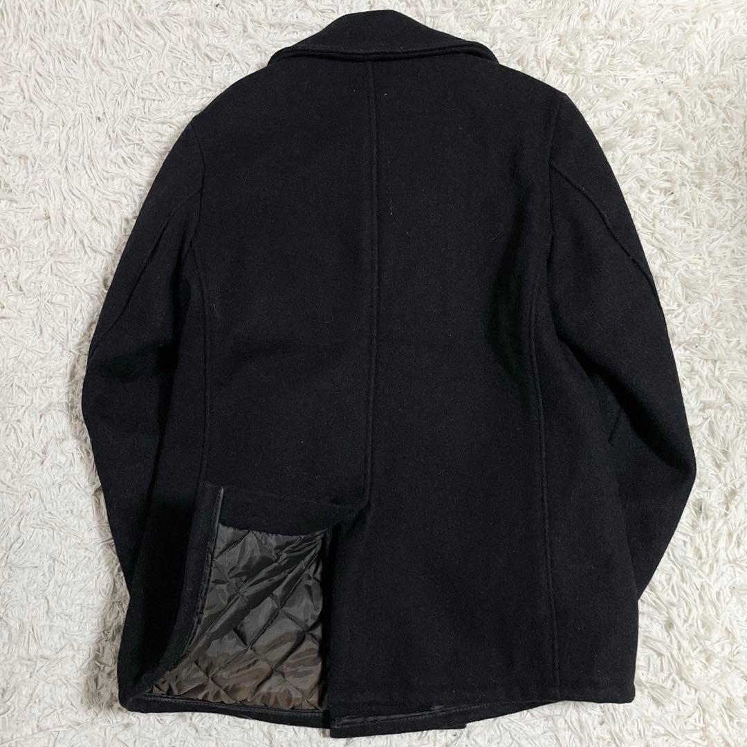 美品◎SCHOTT Pコート USA製 メンズ 黒 アウター 38 ショット