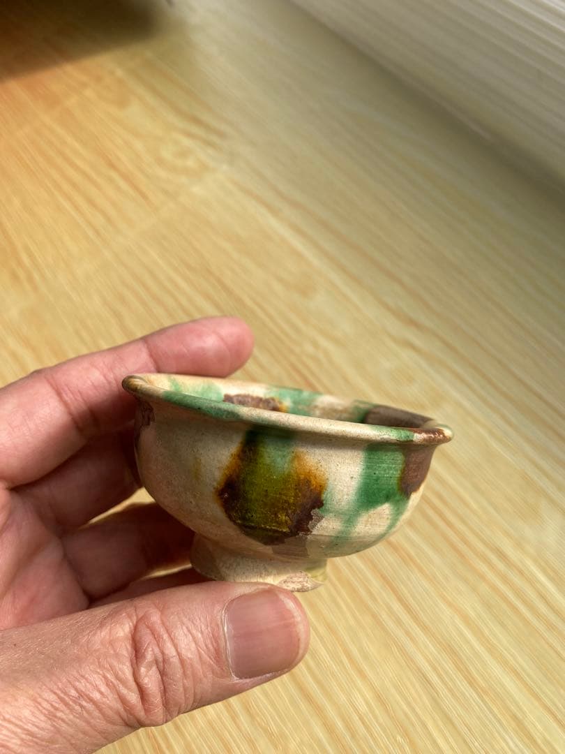 【骨董】 唐三彩盃