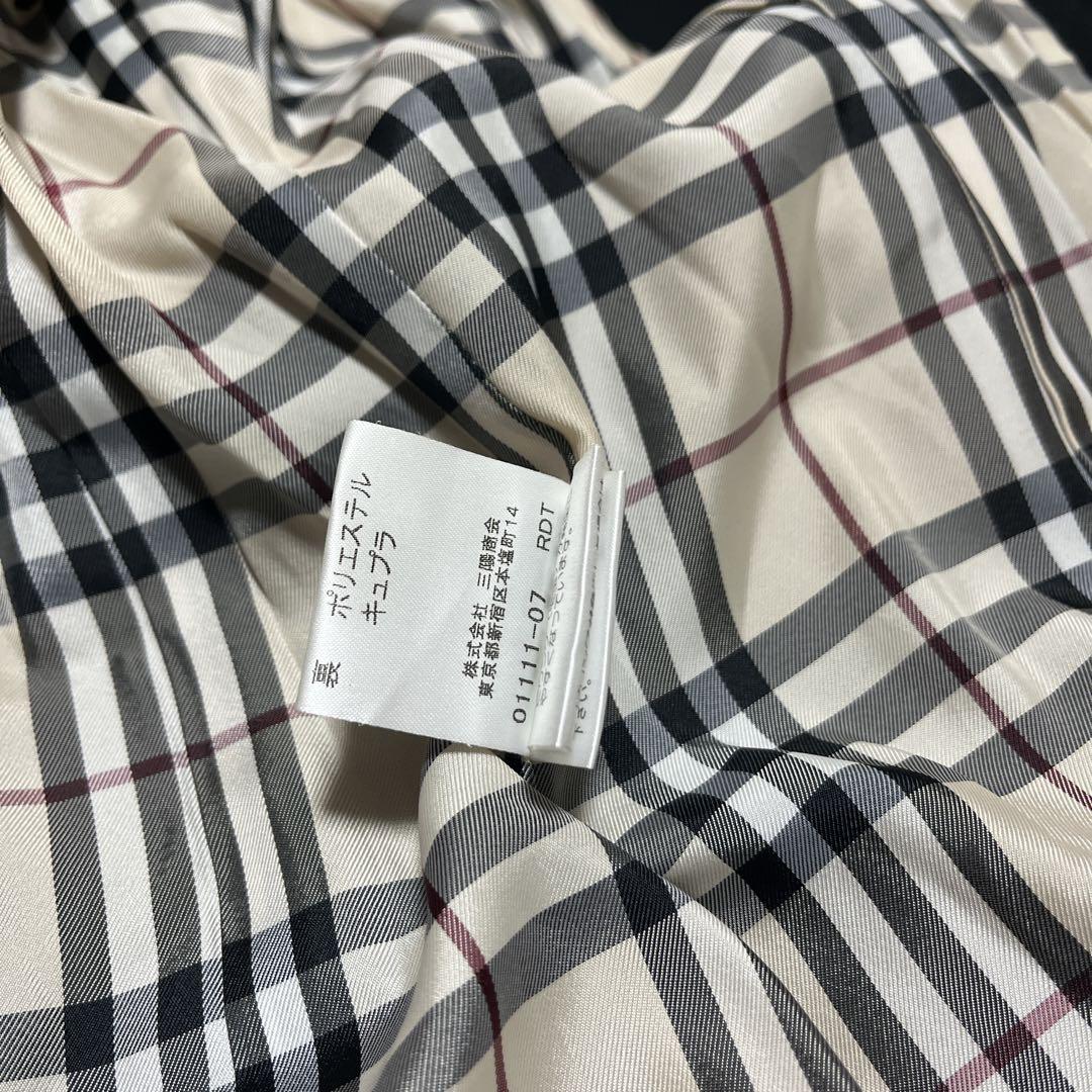 【美品】BURBERRY LONDON ブルーレーベル Pコート ブラック