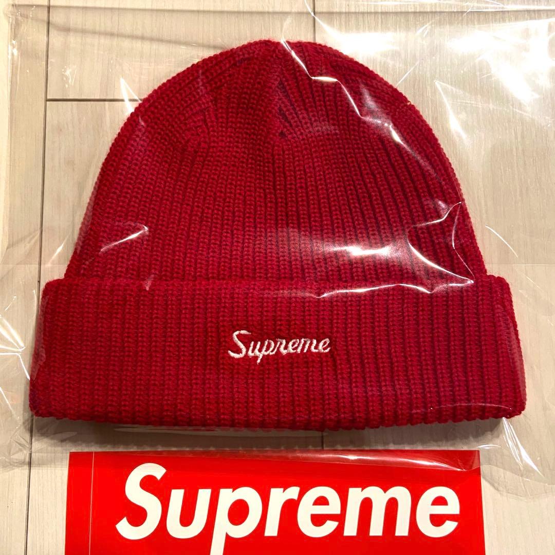 【新品】Supreme Loose Gauge Beanie 赤