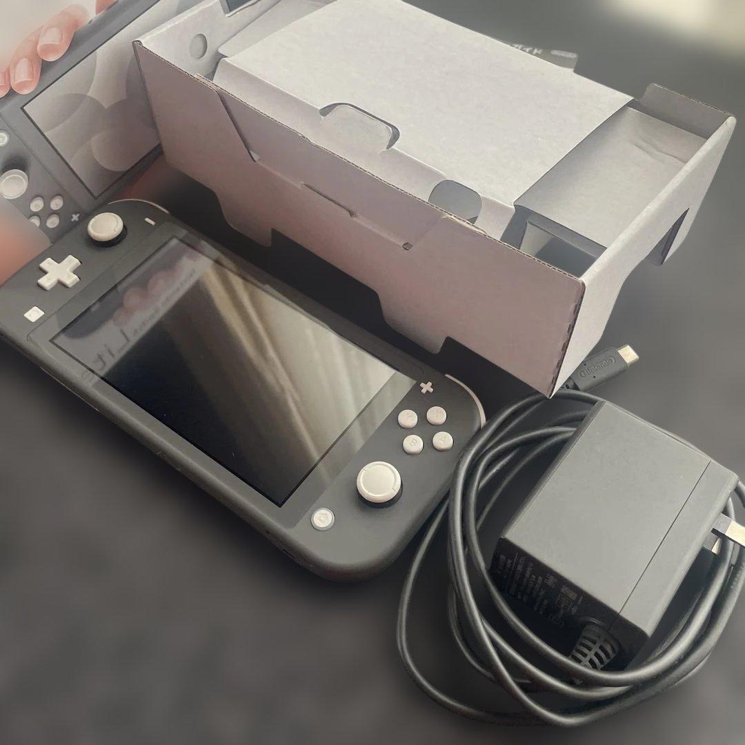 美品Nintendo Switch Lite グレー 箱・充電器