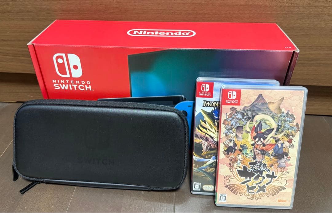 Nintendo Switch 本体　ケースサクナヒメ　モンスターハンターライズ