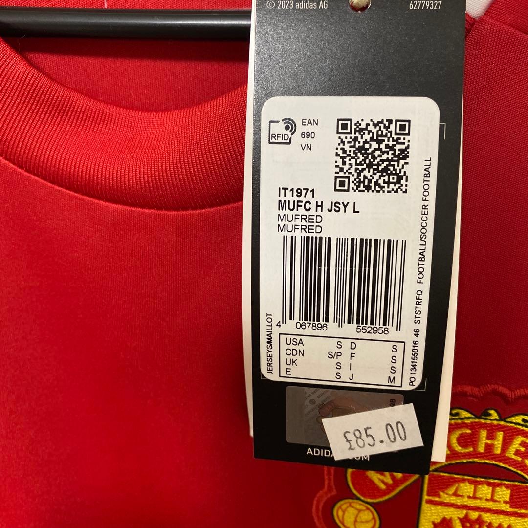 マンチェスター ユナイテッド　公式ユニフォーム　長袖S