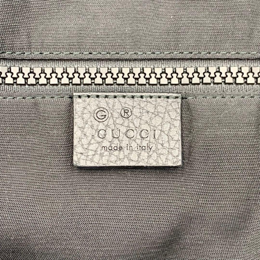 美品 希少 グッチ 大容量 ボストンバッグ 2way 旅行 GG柄 シェリー 黒