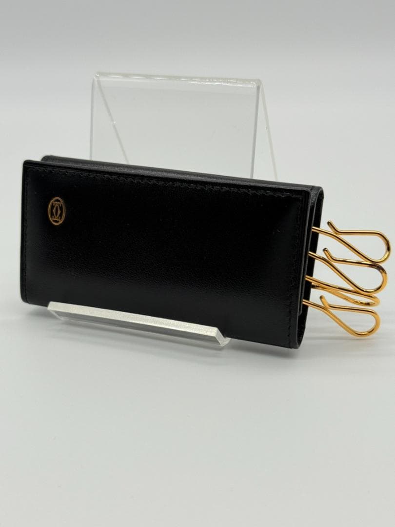 ✨未使用◇箱・ギャランティーカード付◇カルティエ パシャ◇4連キーケース 黒