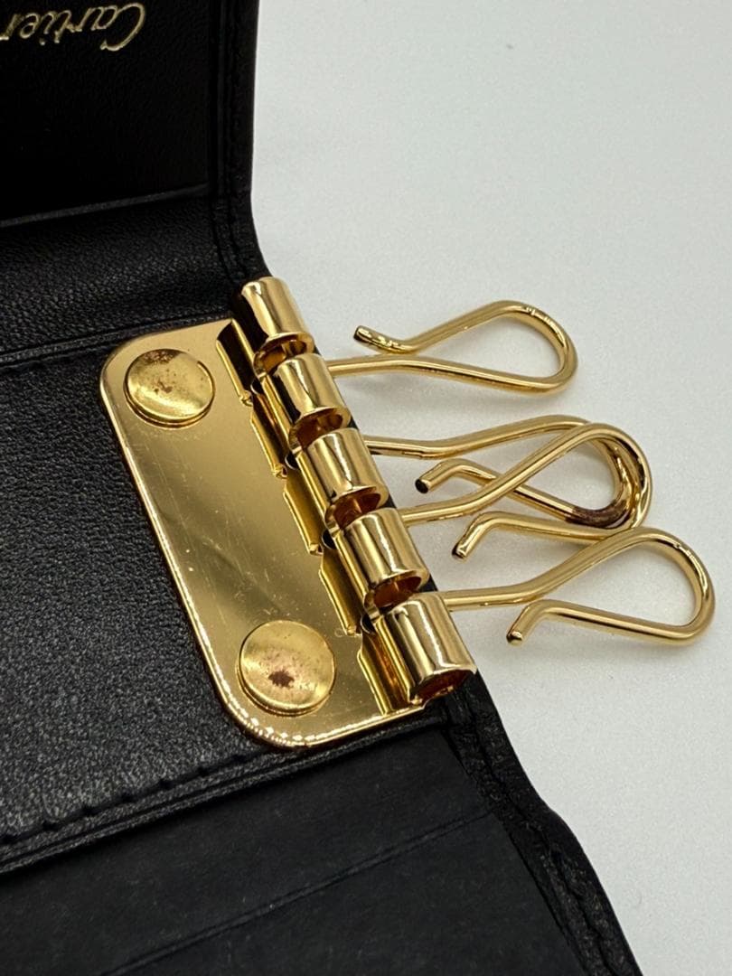 ✨未使用◇箱・ギャランティーカード付◇カルティエ パシャ◇4連キーケース 黒