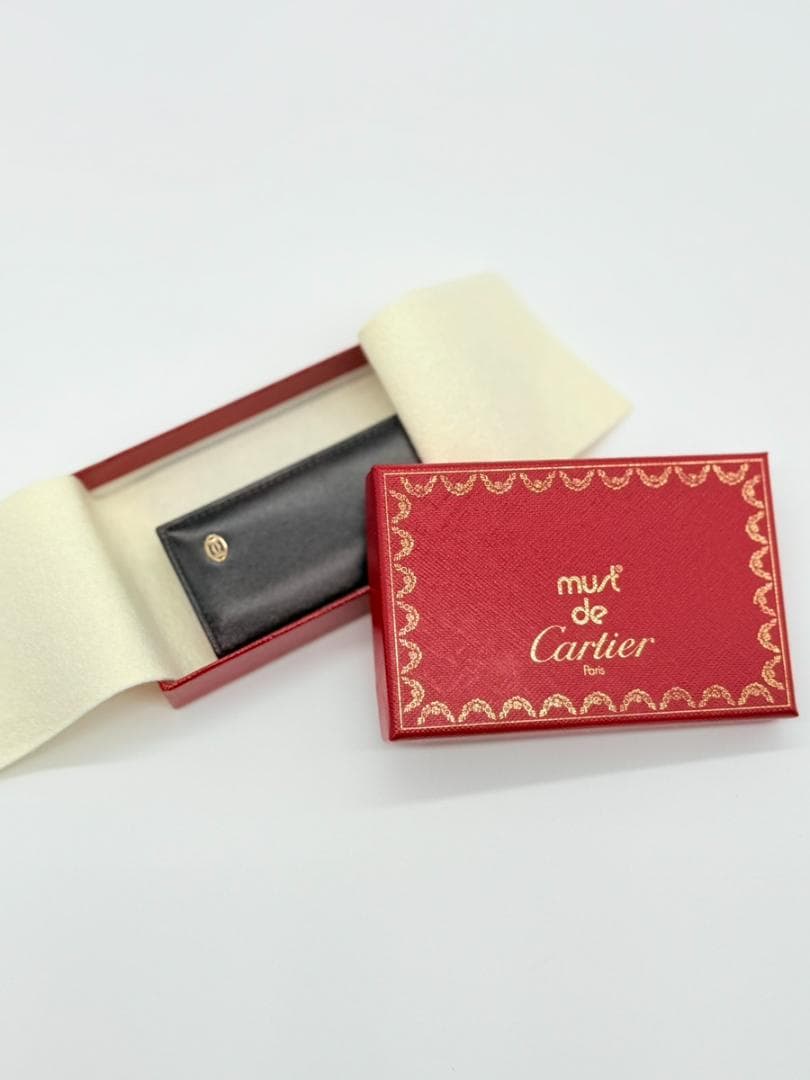 ✨未使用◇箱・ギャランティーカード付◇カルティエ パシャ◇4連キーケース 黒