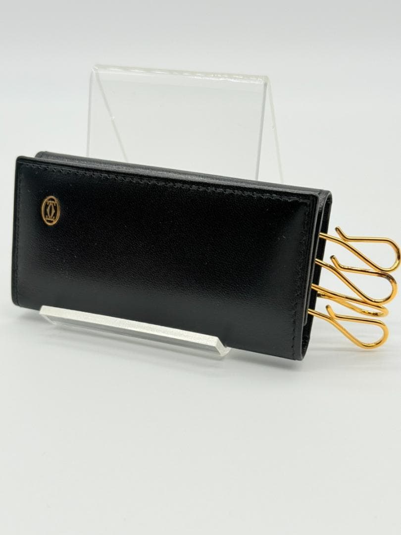 ✨未使用◇箱・ギャランティーカード付◇カルティエ パシャ◇4連キーケース 黒