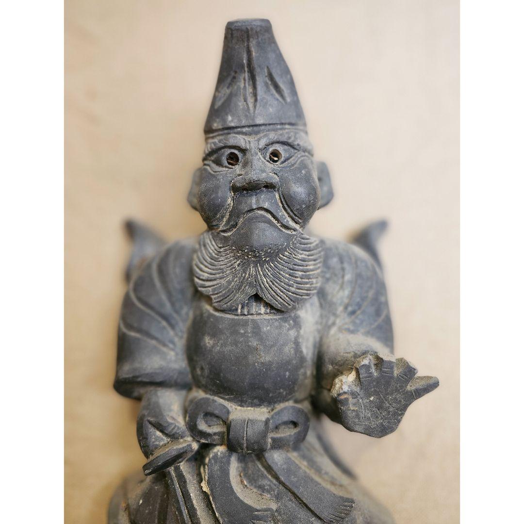 古い鍾馗 鍾馗さん 鬼瓦 古道具 骨董