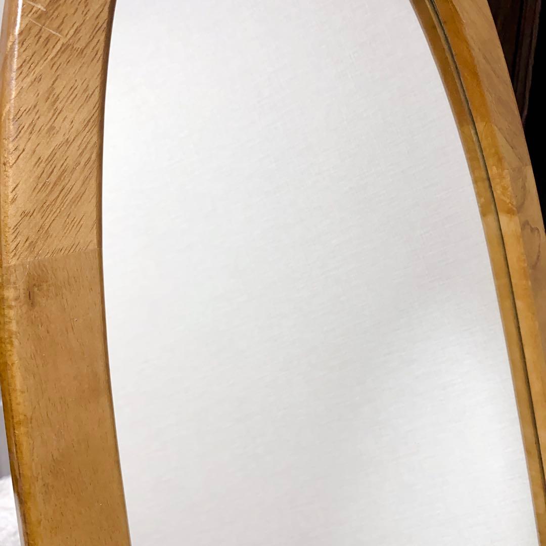 【昭和レトロ】 アンティーク調 オーバル型 スタンドミラー 姿見 全身 送料無料