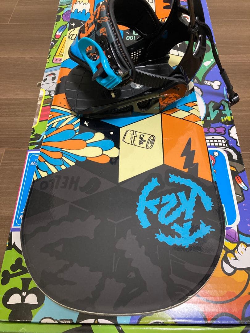 K2 Grom Pack 100cm キッズスノーボード 3点セット　化粧箱付き