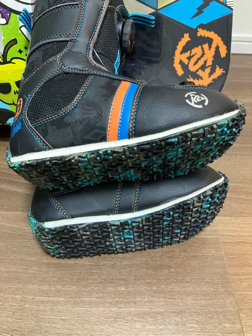 K2 Grom Pack 100cm キッズスノーボード 3点セット　化粧箱付き