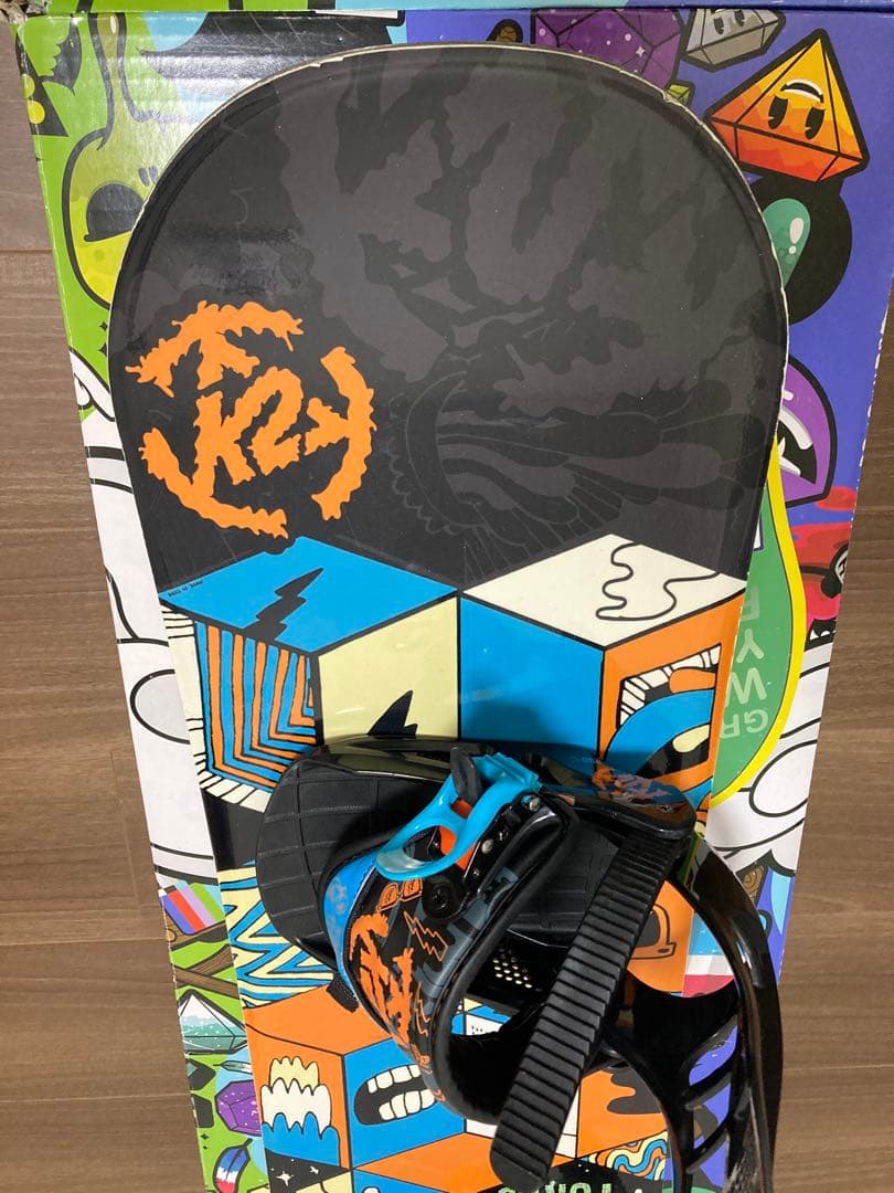 K2 Grom Pack 100cm キッズスノーボード 3点セット　化粧箱付き