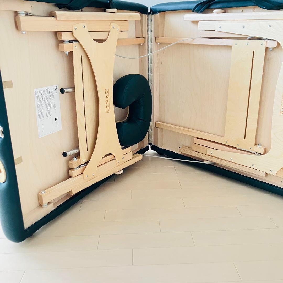 【未使用級】カナダ製　マッサージベッド　ノマド　ヘッドレスト・電気毛布付　送料込