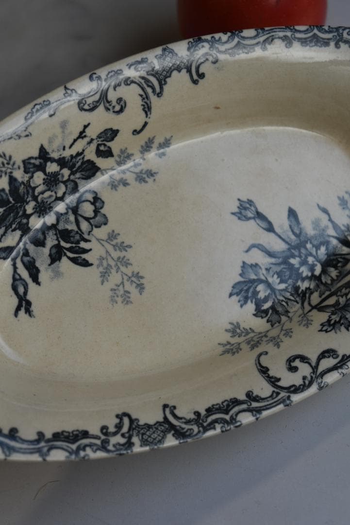 ショワジールロワ窯 ラヴィエ　プレート FLOREAL　フランスアンティーク