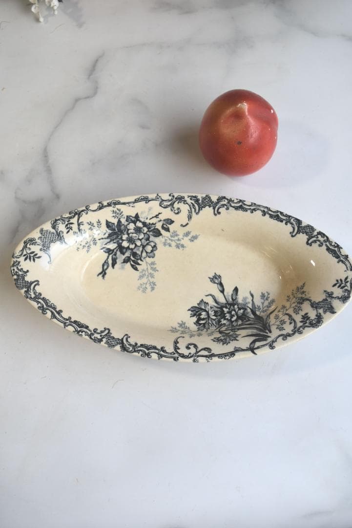 ショワジールロワ窯 ラヴィエ　プレート FLOREAL　フランスアンティーク