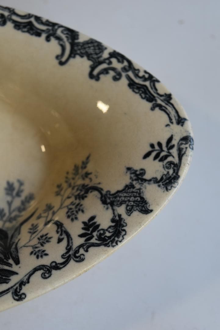 ショワジールロワ窯 ラヴィエ　プレート FLOREAL　フランスアンティーク