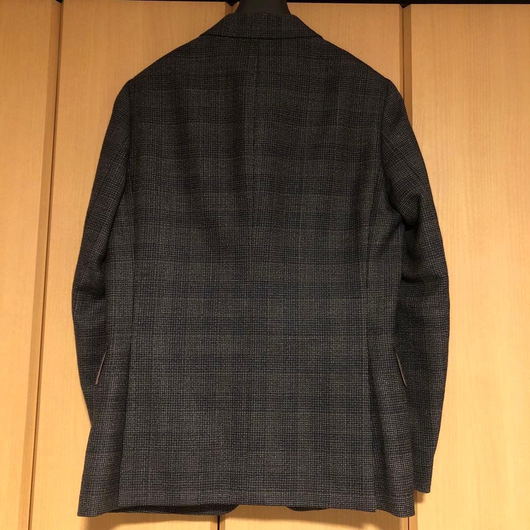 ポール・スミス チェック柄 テーラードジャケット グレー系
