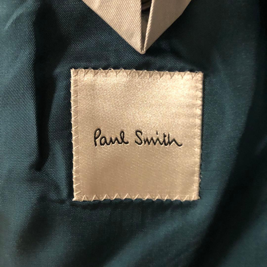 ポール・スミス チェック柄 テーラードジャケット グレー系